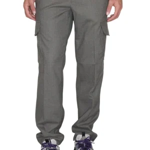 pantalone in flanella tecnica - 27 verde militare