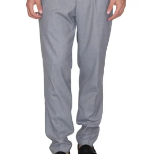 pantalone in flanella tecnica - 33 grigio chiaro