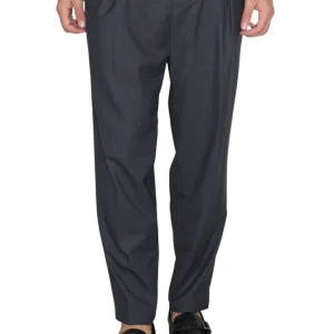 pantalone in flanella tecnica - 34 grigio medio