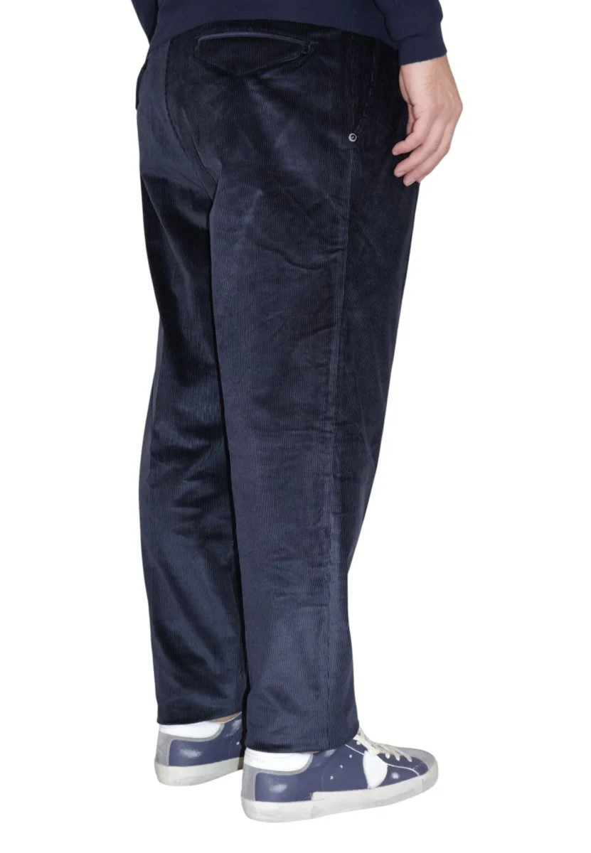 pantalone in velluto - 037 blu navy - immagine 3