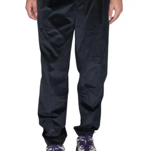 pantalone in velluto - 999 nero