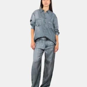 PANTALONE JUCCA OVER IN SETA - 275 SASSO