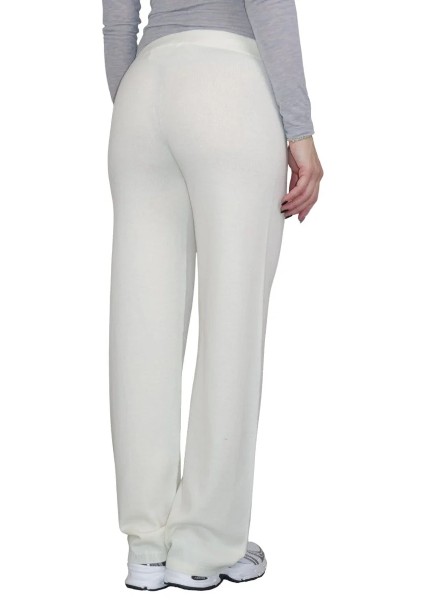 pantalone palazzo rasato seamless - 161 latte - immagine 3