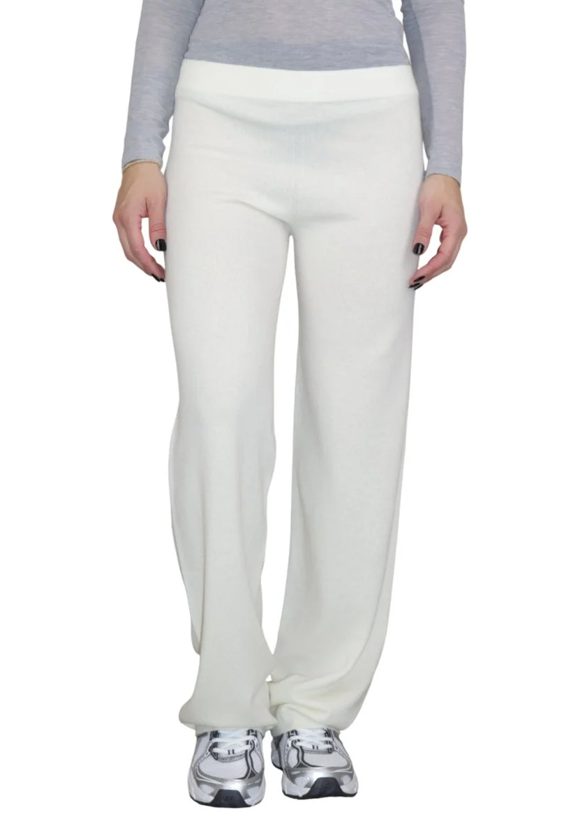 pantalone palazzo rasato seamless - 161 latte - immagine 2