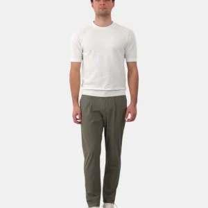 PANTALONE PEOPLE OF SHIBUYA MOD. KOBRA CON UNA PPINCE - 870 VERDE MILITARE