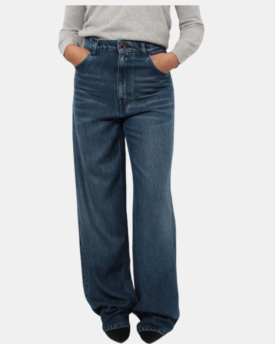 PANTALONE RE-HASH 5 TASCHE MOD. MAYA-L - BLUE - immagine 5