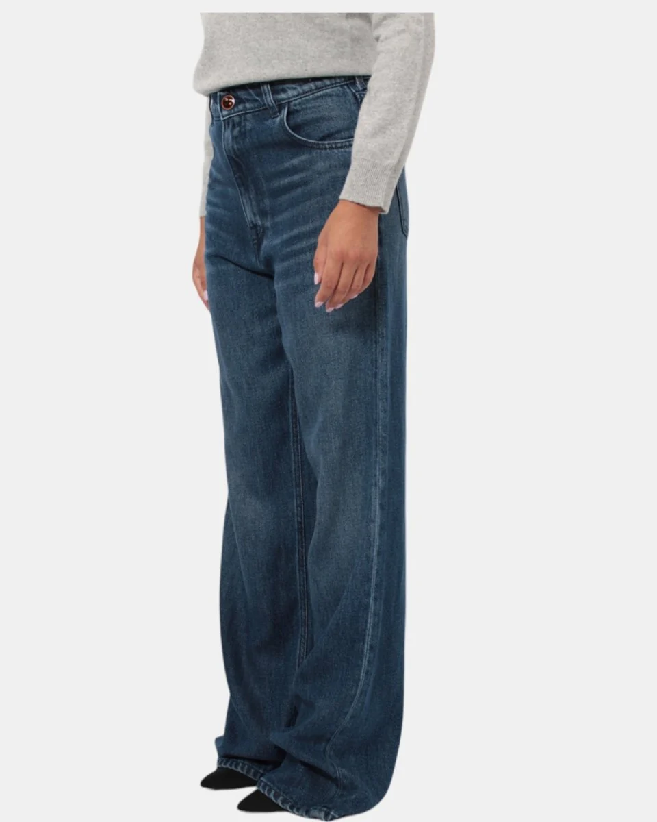 PANTALONE RE-HASH 5 TASCHE MOD. MAYA-L - BLUE - immagine 3