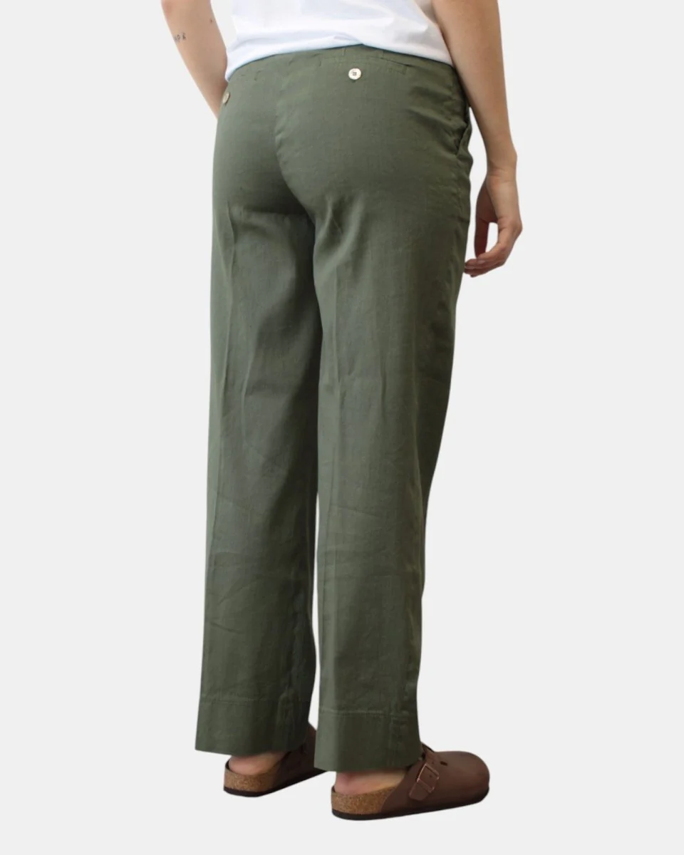 PANTALONE RE-HASH MOD. NELLY - VERDE MILITARE - immagine 4