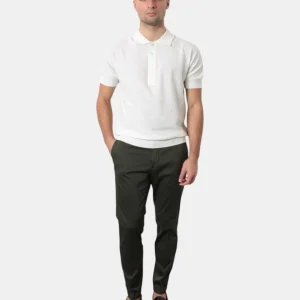 PANTALONE TASCA A FILO MICHELE CARBONE MOD. BRAD PLUS - 1020 MILITARE