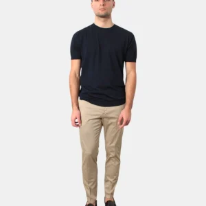 PANTALONE TASCA A FILO MICHELE CARBONE MOD. BRAD PLUS - 146 BEIGE