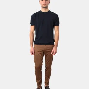 PANTALONE TASCA A FILO MICHELE CARBONE MOD. BRAD PLUS - 169 NOCCIOLA