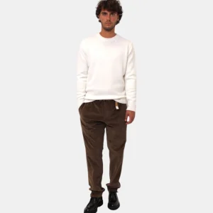 PANTALONE WHITE SAND - 47 MARRONE