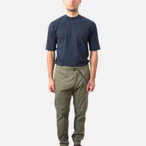 PANTALONE WHITE SAND IN RASATELLO DI COTONE - 27 VERDE