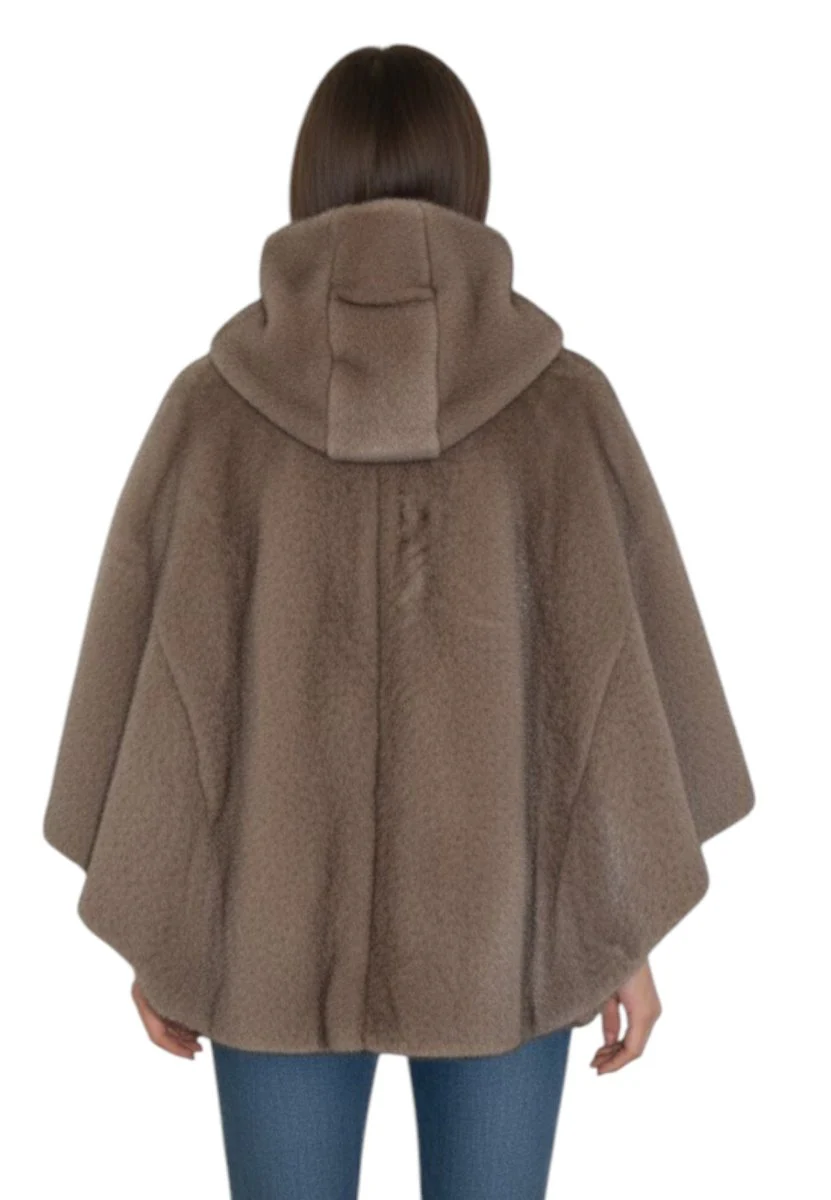 peacoat con zip reversibile - 043 moka/taupe - immagine 4