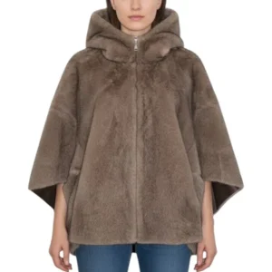 peacoat con zip reversibile - 043 moka/taupe