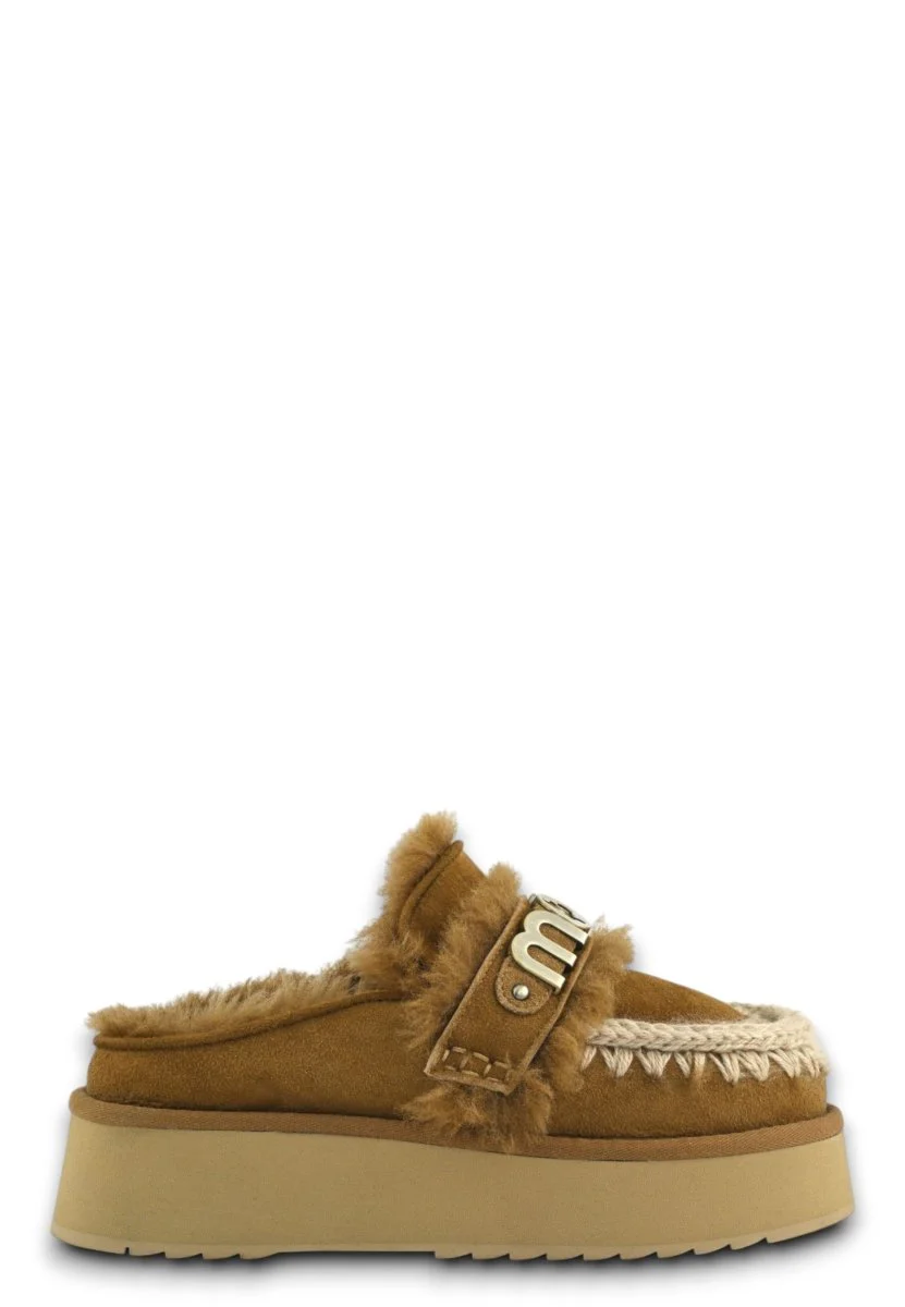 platform clog letter logo - cog cognac - immagine 2