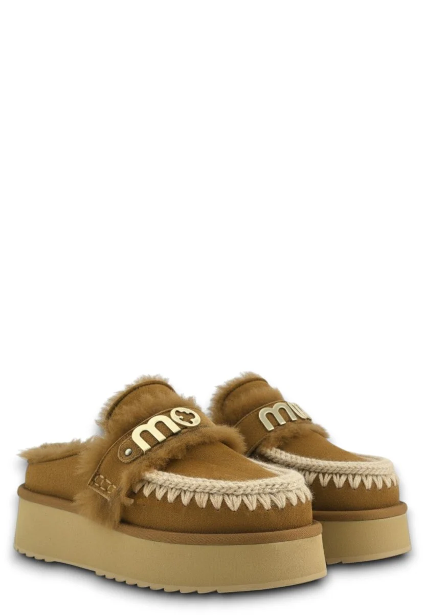 platform clog letter logo - cog cognac - immagine 3