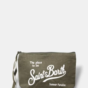 pochette mod. aline linen - linen 52 military