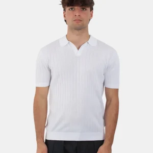 POLO A MANICA CORTA BIANCO