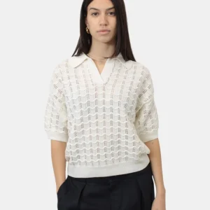 Polo a manica corta daniele fiesoli collezione n_ø1 - panna