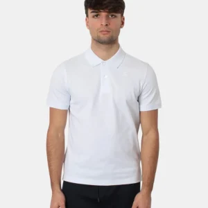 polo a manica corta k way mod. amedee - 001 white