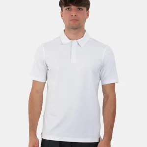 polo a manica corta mod. vincelle ice cotton - 001 bianco