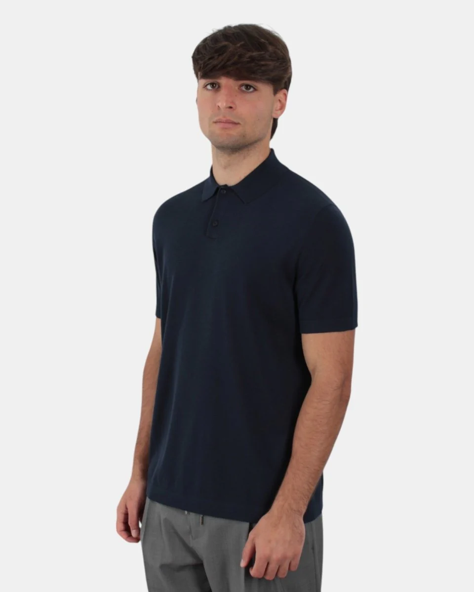 POLO A MANICA CORTA NAVY - immagine 3