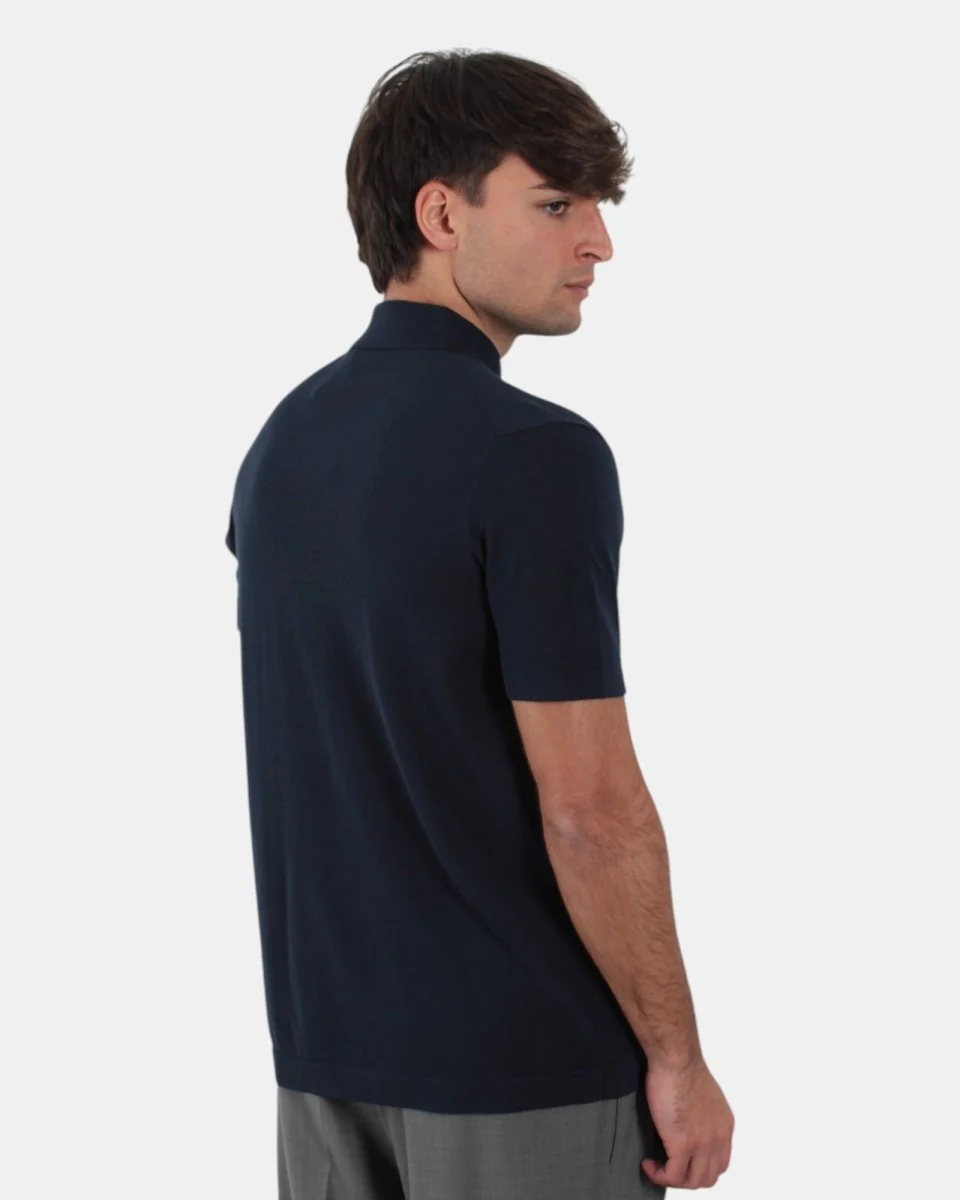 POLO A MANICA CORTA NAVY - immagine 4