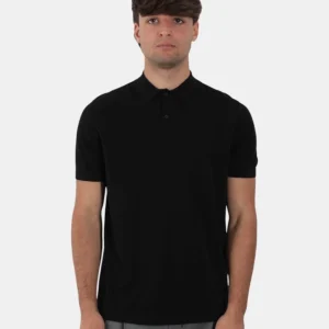 POLO A MANICA CORTA NERO