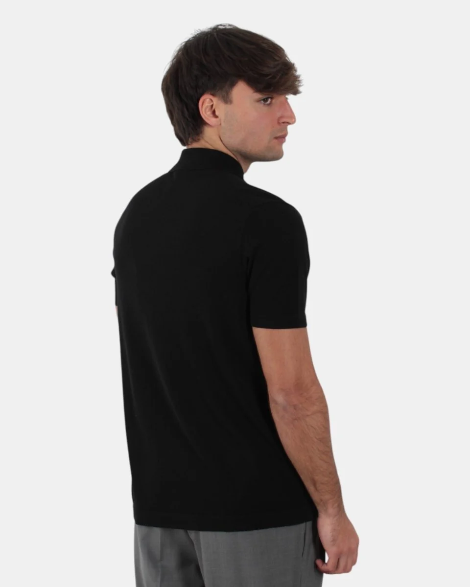 POLO A MANICA CORTA NERO - immagine 4