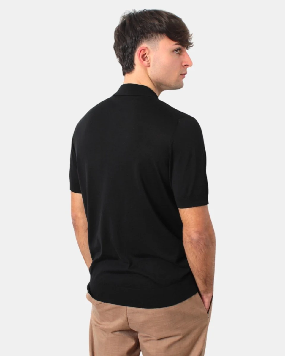 POLO A MANICA CORTA PAOLO PECORA - 9000 NERO - immagine 4