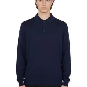 POLO A MANICA LUNGA - BLU NOTTE