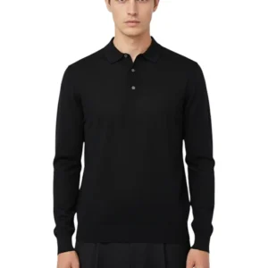 polo a manica lunga - nero