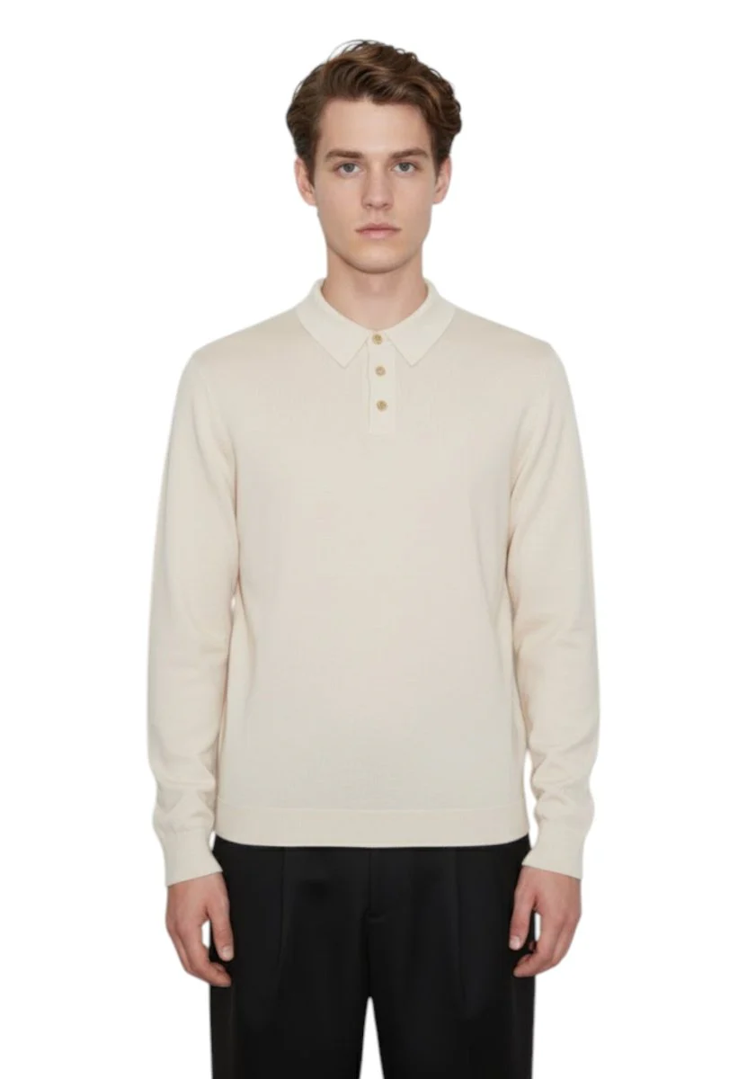 polo con bottoni - 100 nuvola