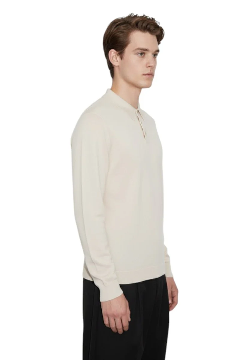 polo con bottoni - 100 nuvola - immagine 3