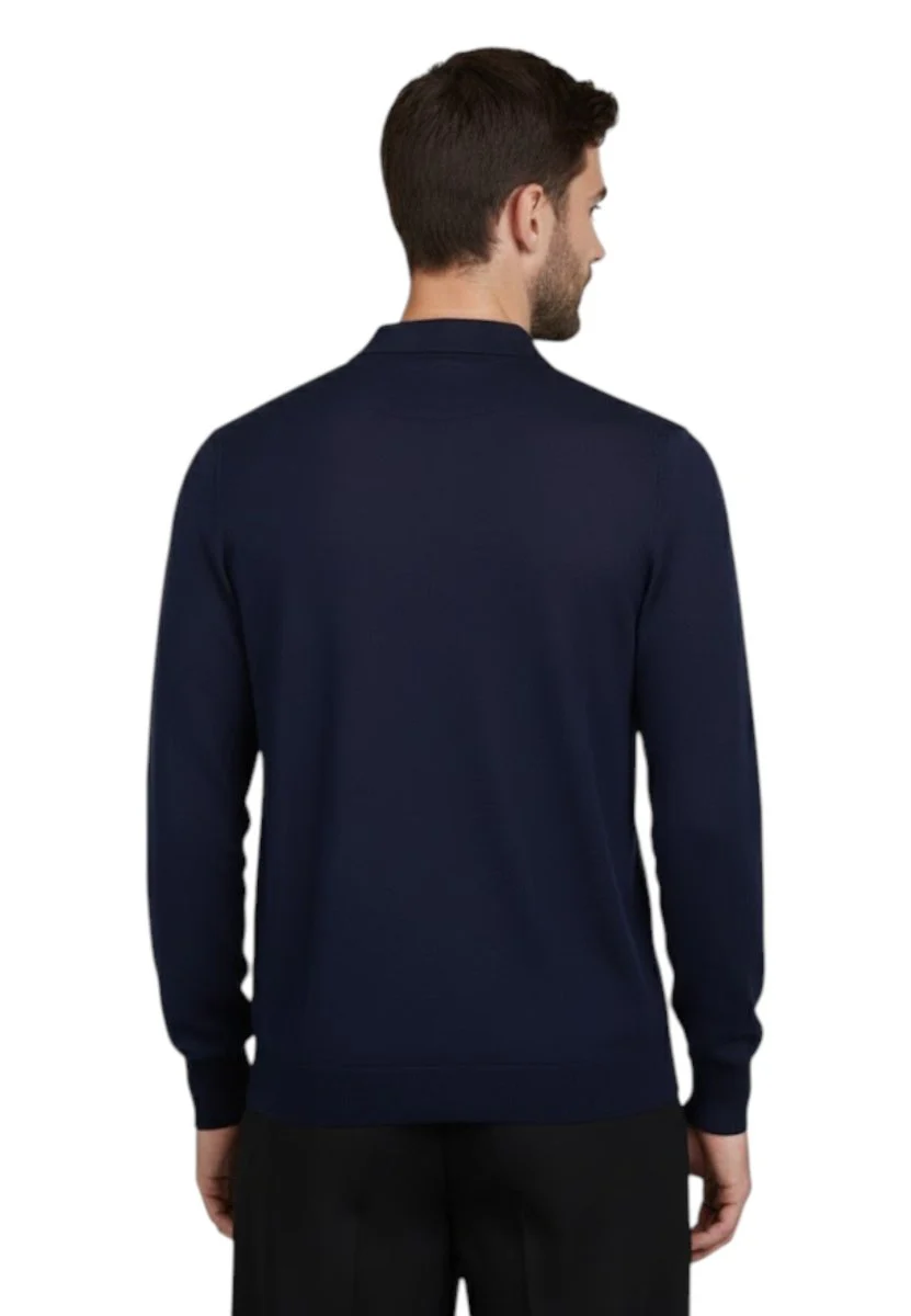 polo con bottoni rasata calata - 248 blu - immagine 4