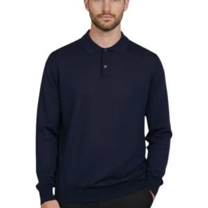 polo con bottoni rasata calata - 248 blu