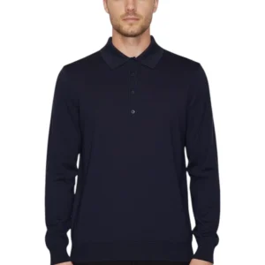 polo con bottoni rasata calata - 41 blu