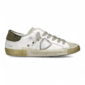 prsx low woman - xe07 veau velour blanc militaire