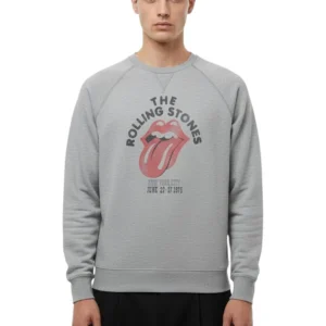 rolling stones classic logo - 9 grigio melange