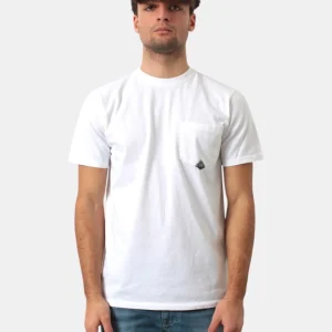 t-shirt roy roger's con taschino - c0014 optic white