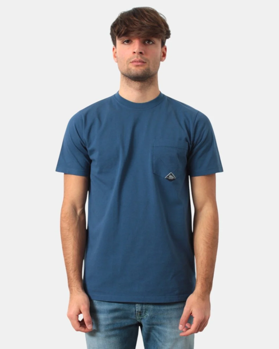 t-shirt roy roger's con taschino - c0083 french navy