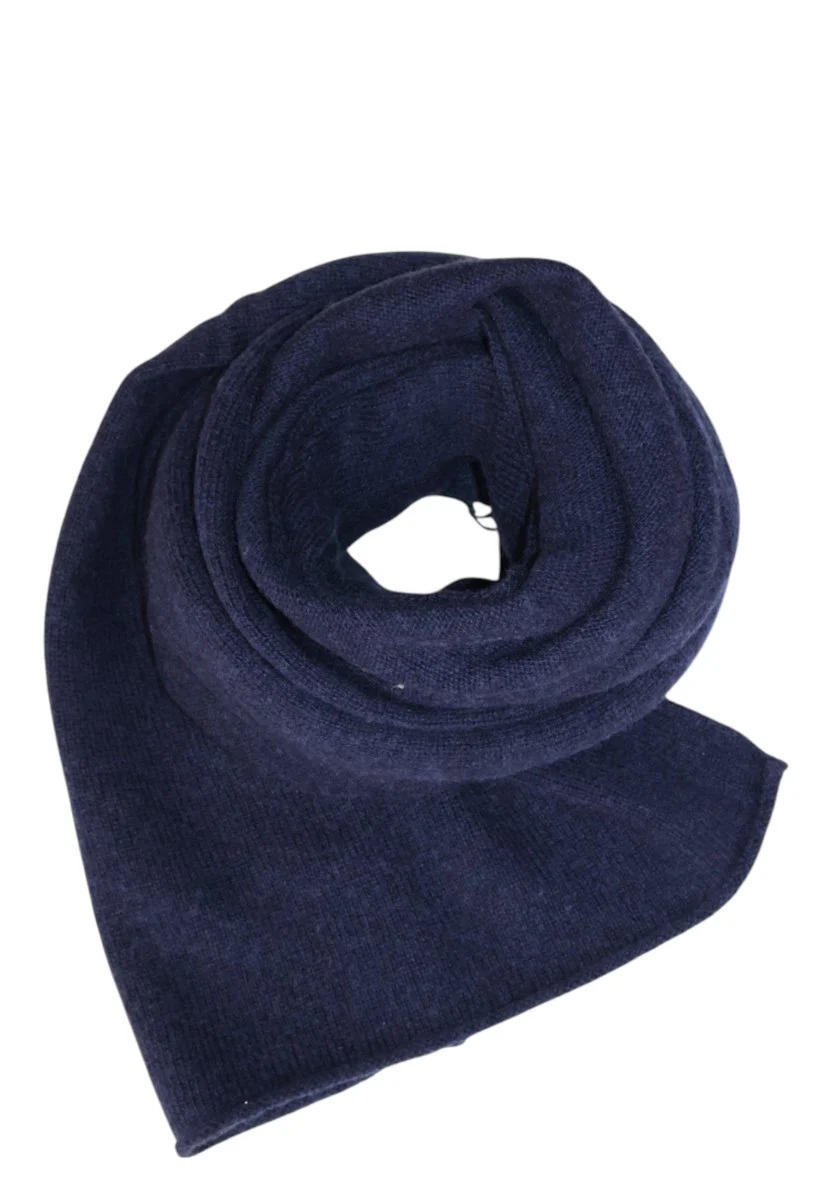 sciarpa in lana - 161 deep navy - immagine 2