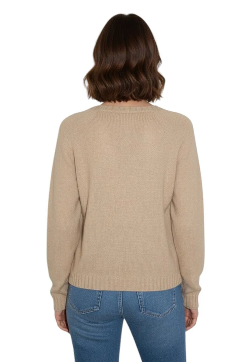 scollo a v comfy - f3605 cammello - immagine 4