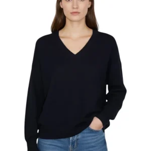 scollo a v in finezza 12 - blu navy