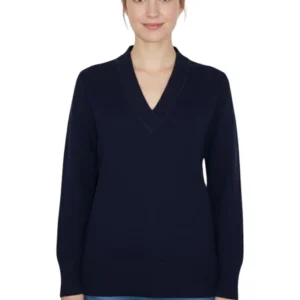 scollo a v invrociato over - navy