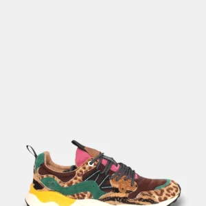 SNEAKERS FLOWER MOUNTAIN MOD. YAMANO 3 - BROWN/MULTI