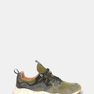 SNEAKERS FLOWER MOUNTAIN MOD. YAMANO 3 - CHECKED MILITARE/GREY