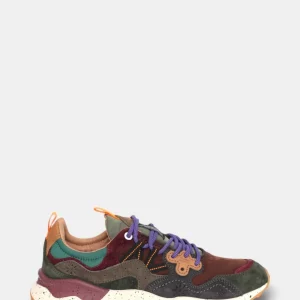 SNEAKERS FLOWER MOUNTAIN MOD. YAMANO 3 - PIOMBO/ANTHRACITE/LIGHT BROWN