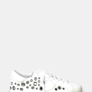 sneakers philippe model mod. prsx low - sgv2 goujons veau/blanc